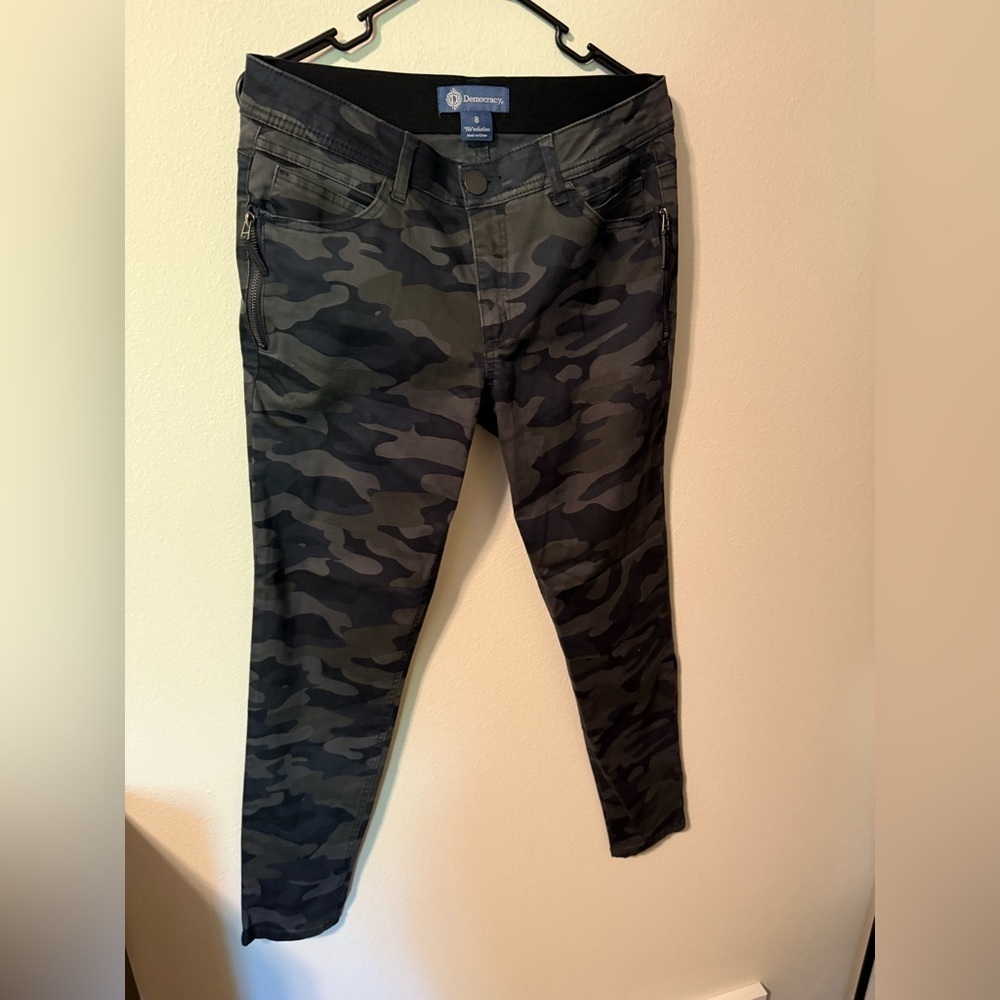 Democracy Black Camo Skinny Jeans
